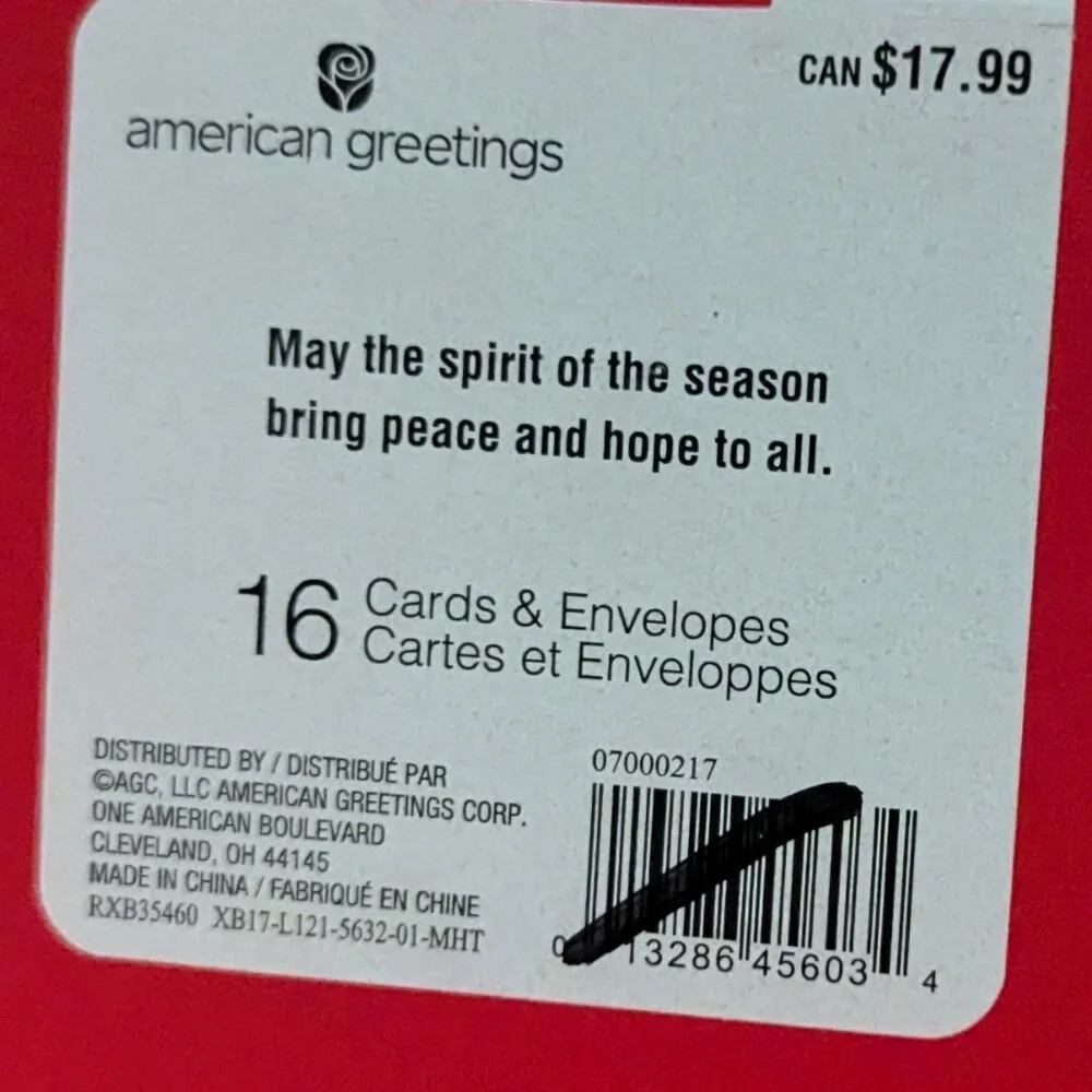 NWT 16 Dove Peace Blue Christmas Cards American Greetings Sealed Box Holiday NEW